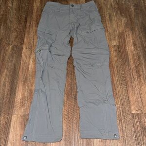 REI Co-Op Zip Off Gray Pants with adjustable waist size S (8)